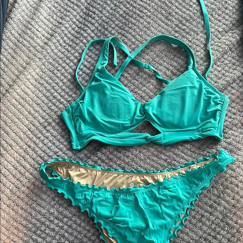 Teal Bikini Set